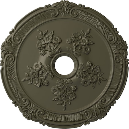 Ekena Millwork Attica with Rose Ceiling Medallion (Canopies up to 4 1/2"), 26"OD x 3 3/4"ID x 1 1/2"P, Witch Hazel CM26ATWHF